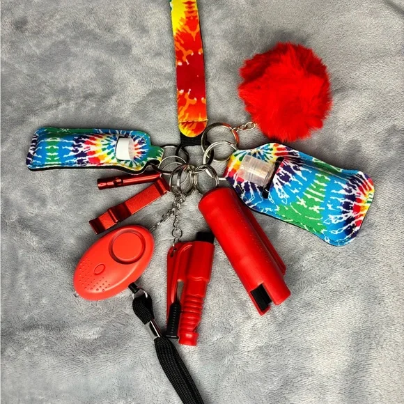 Colorful Safety Keychain Set - Picture 1 of 3
